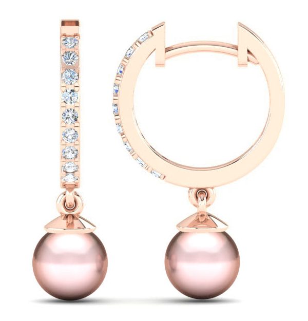 rose pearl earrings ideas for valentines